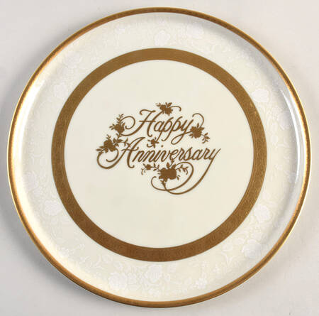 Happy Anniversary Cake Plate by Mikasa