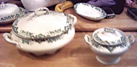 Thelma Green Sugar Bowl & Lid