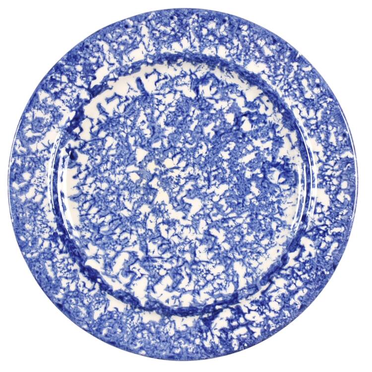 Molly's Cows Blue Round Cheese Dish No Lid