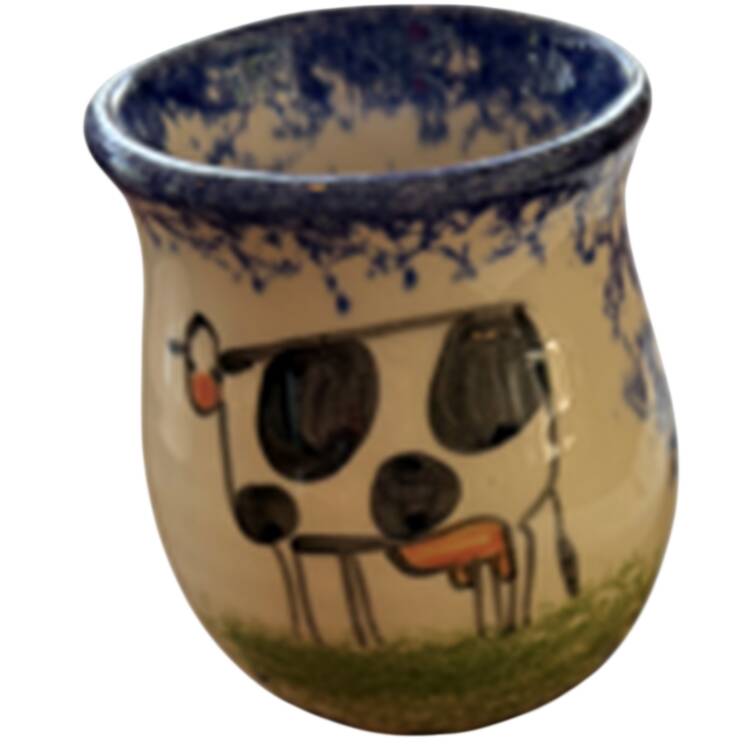 Molly's Cows Blue Toothpick Holder