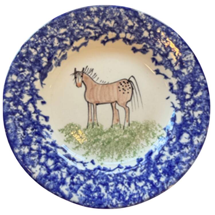 Molly's Cows Blue Coaster