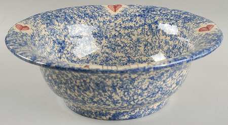 Molly's Cows Blue 11" Large Salad Serving Bowl