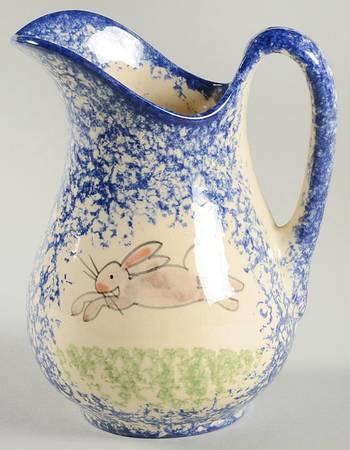 Molly's Cows Blue 12 Oz Pitcher
