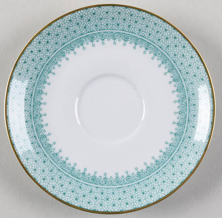 Green Lace Tea for Two Saucer