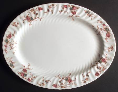 Ancestral (Wreath Backstamp) 16" Oval Serving Platter