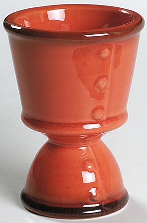 Red Rooster Red Double Egg Cup