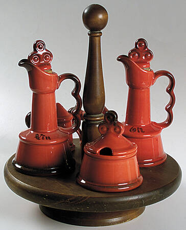 Red Rooster Red Condiment Set