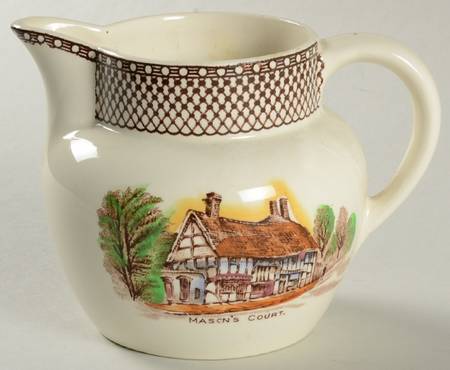 Shakespeare Land Brown Multicolor Creamer