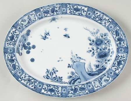 Imari Garden 13" Oval Serving Platter