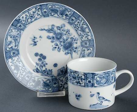 Imari Garden Flat Cup & Saucer Set