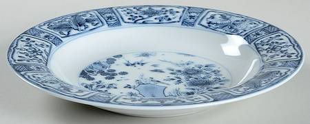 Imari Garden Large Rim Soup Bowl