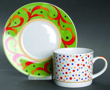 Bali Hi Flat Cup & Saucer Set