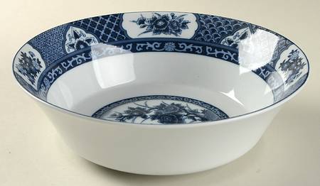 Imari Blue 9" Round Vegetable Bowl