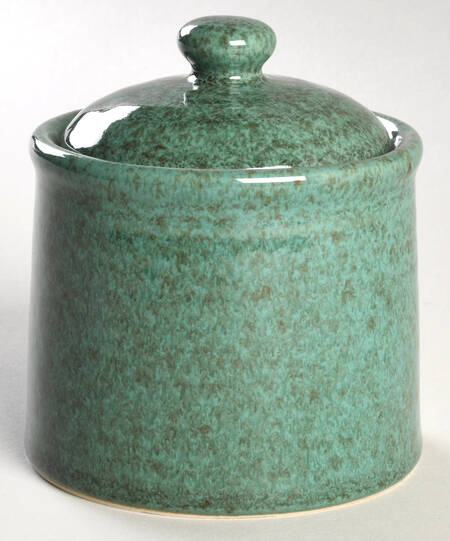 Potter's Craft Hunter Green Sugar Bowl & Lid