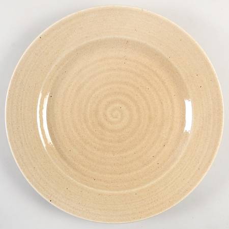 Potter's Craft Khaki 12" Chop Plate (Round Platter)