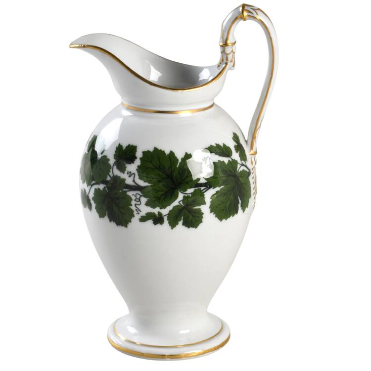 Full Green Vine (Smooth, Gold Trim) Creamer