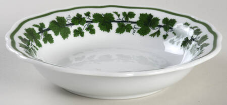 Full Green Vine (Scalloped, No Trim) Rim Cereal Bowl
