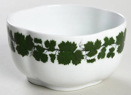 Full Green Vine (Scalloped, No Trim) Sugar Bowl No Lid