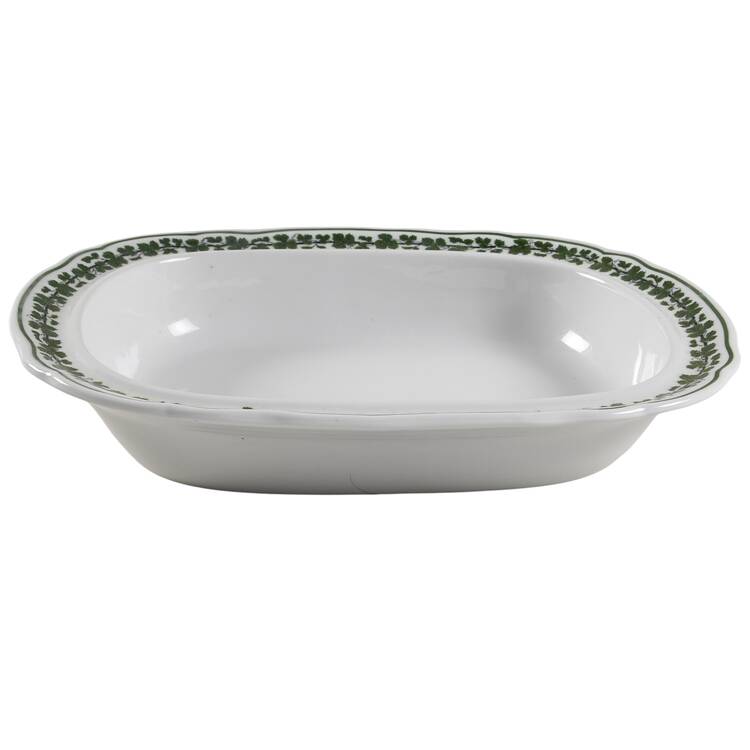 Full Green Vine (Scalloped, No Trim) Oval Vegetable No Lid