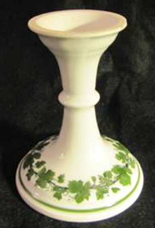 Full Green Vine (Scalloped, No Trim) Single Light Candlestick