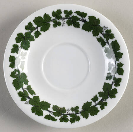 Full Green Vine (Smooth, No Trim) Saucer for Footed Demitasse Cup