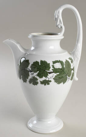 Full Green Vine (Smooth, No Trim) Chocolate Pot No Lid