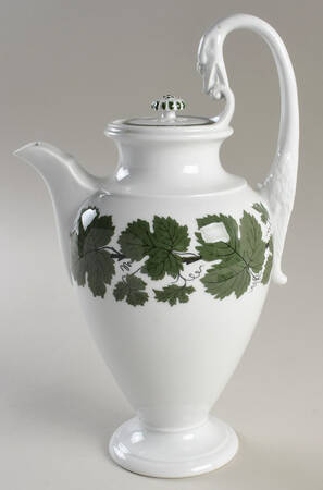Full Green Vine (Smooth, No Trim) Chocolate Pot & Lid