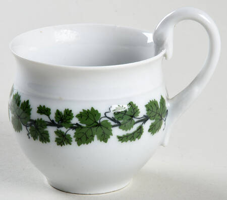 Full Green Vine (Smooth, No Trim) Flat Demitasse Cup
