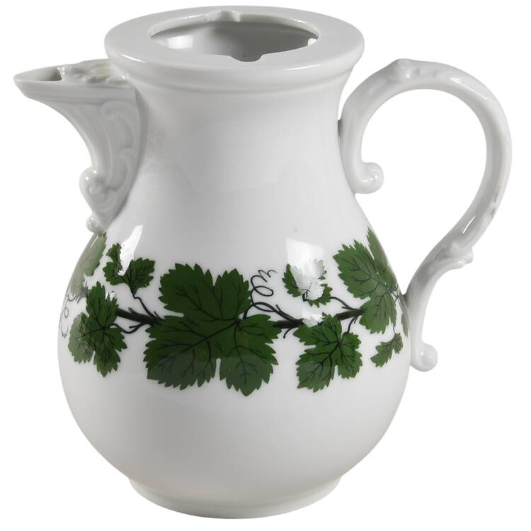 Full Green Vine (Smooth, No Trim) Mini Coffee Pot No Lid