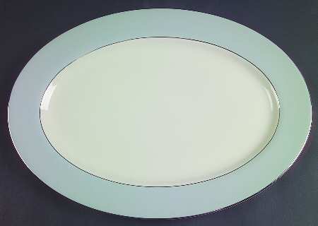 Sea Mist 15" Oval Serving Platter