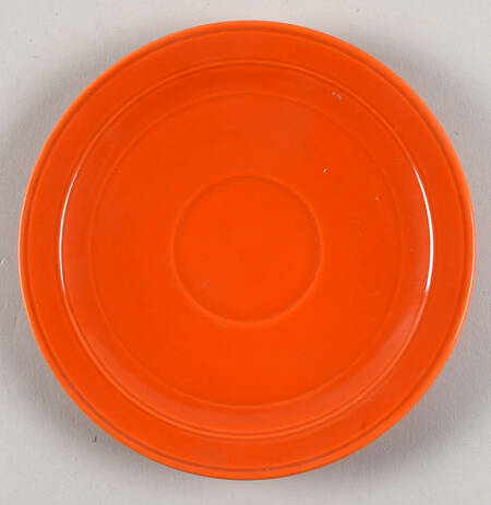 Early California Orange Saucer