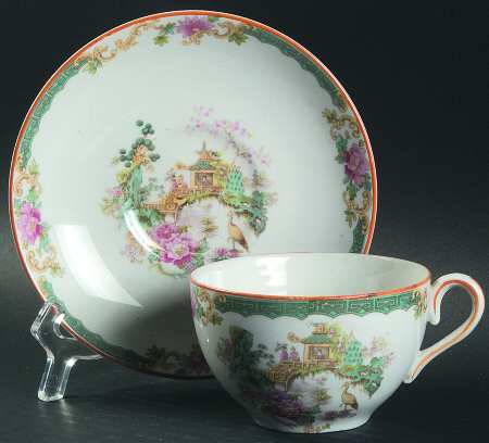 Flamingo Flat Cup & Saucer Set