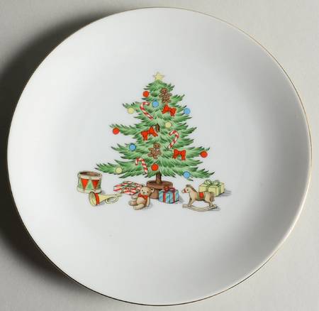 Home For The Holidays (No Gold Band) Coupe Salad Plate