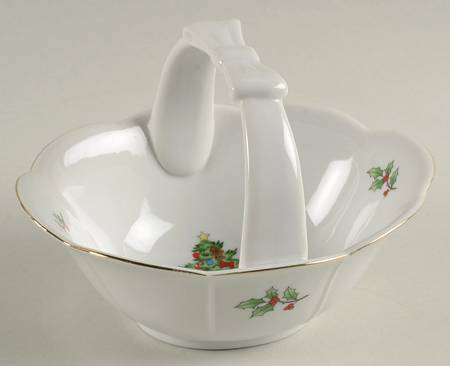 Home For The Holidays (No Gold Band) Small Basket