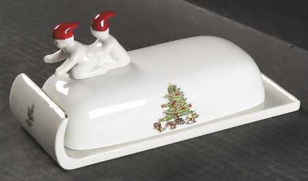 Home For The Holidays (No Gold Band) 1/4 Lb Covered Butter
