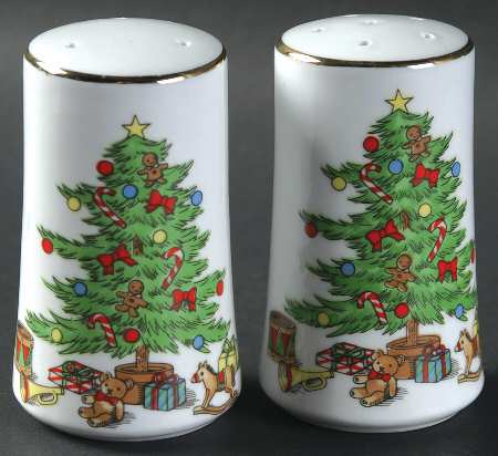 Home For The Holidays (No Gold Band) Salt & Pepper Set