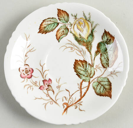 Old Rose Saucer for Flat Cup