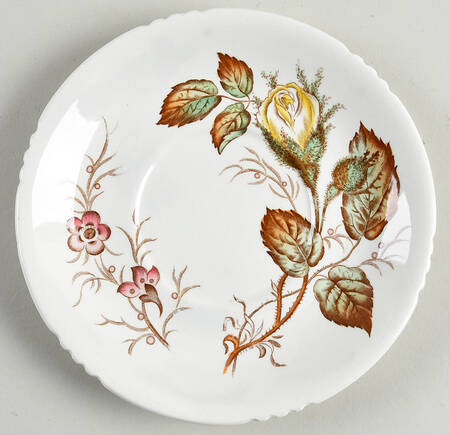 Old Rose Saucer for Cream Soup Bowl