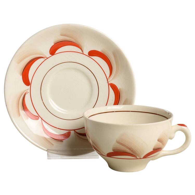 2418F Flat Cup & Saucer Set