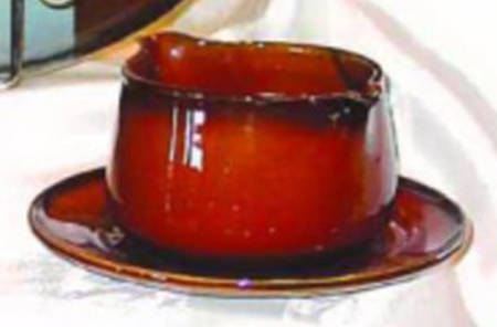 Painted Desert (Coupe) Gravy Boat with Attached Underplate