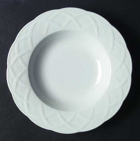 White House Large Rim Soup Bowl