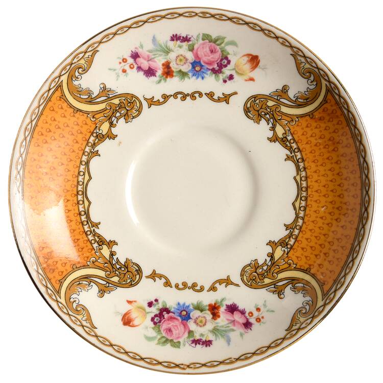 The Bouquet Orange Saucer