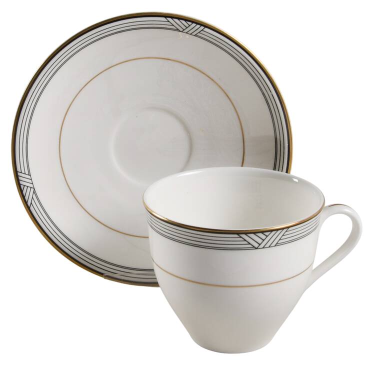 Empire House Flat Cup & Saucer Set