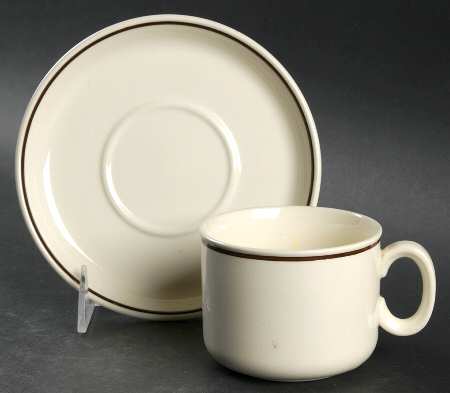 Mink Flat Cup & Saucer Set