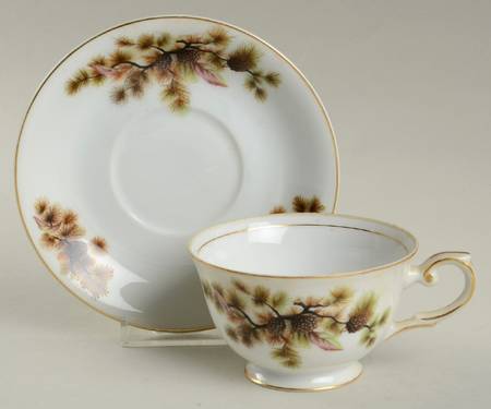 MEJ2 Footed Cup & Saucer Set