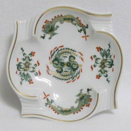 Dragon Green (Red Dot Accent) 5" Ashtray