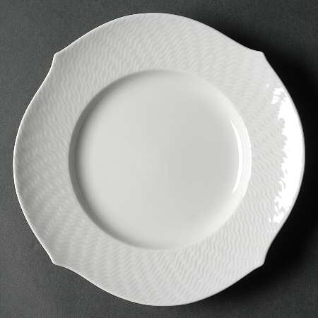 Wave White Bread & Butter Plate