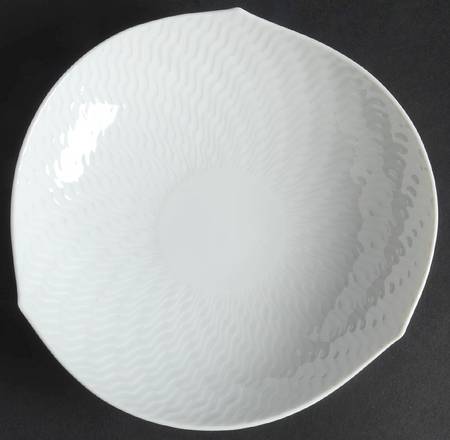 Wave White Saucer for Footed Cup