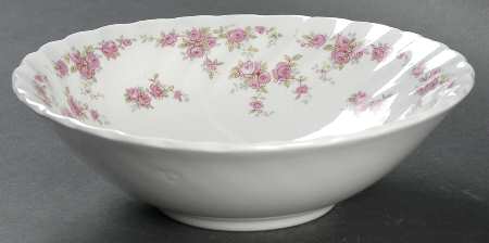 Brides Bouquet, Swirl, No Gold  Coupe Cereal Bowl