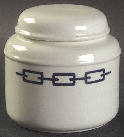 Silhouettes Links Sugar Bowl & Lid